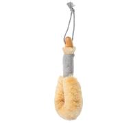VALICLUD Long Handle Bath Brush with Natural Exfoliating Shower Scrubber for Body and Back Ergonomic Design for Comfortable Use for Improving Circulation and Reducing