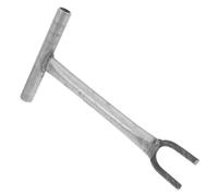 VALICLUD Long Handle Valve Wrench Extender with U-Shaped Cast Iron Clamp Ergonomic Water Shut Off Tool for Plumbing Maintenance Compatible with Various Water Pipe Valves for Home and