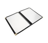 VALICLUD Loose Leaf Menu Folder for Cafe and Food Service with 6 Pages Pvc Cover, Easy Menu Updates and Customer-friendly Browsing, Elegant Presentation for Hotels and Restaurants