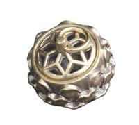 VALICLUD Lotus Shaped Aromatherapy Pendant Sachet Holder Hollow Diffuser Ball Charm for Hanging Adorn Essential Oil Necklace Accessory Creative DIY Jewelry Charm