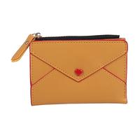 VALICLUD Love Card Bag for Women Change Storage Wallet Pu Material Separate Compartment Easy to Clean