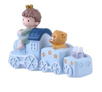 VALICLUD Lovely Train Cake Topper Creative Dessert Decoration Desktop Ornament for Birthday Celebrations Safe and Accessory
