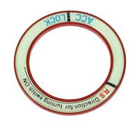 VALICLUD Luminous Car Ignition Switch Cover Sticker, Universal Motorcycle and Car Starter Button Trim, Glow-in-the-Dark Engine Start Stop Key Ring Decoration for Interior