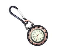 VALICLUD Luminous Glow Dark Carabiner Watch for Backpacker Outdoor Mountaineering Clip Watch Dial for Hiking Adventures Random Color