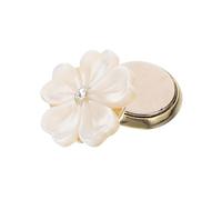 VALICLUD Magnetic Flower Brooch Pin Natural Shell Five Petal Floral Lapel Pin for Clothes Accessories for Womens Coats Dresses Hats Scarves Special Occasions