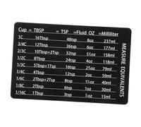VALICLUD Magnetic Kitchen Measurement Conversion Chart with Engraved Units Refrigerator Magnet for Convenient Baking and Cooking Cups to Tablespoons Teaspoons Professional Kitchen Accessory