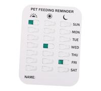 VALICLUD Magnetic Pet Feeding Reminder Chart and Track Medication Easily for Dogs and Cats, Daily Sliding Visual Indicator with User-friendly Abs Design, Prevent Missed Feedings Indoors