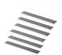 VALICLUD Magnetic Shelf Dividers Stable and Easy to Install with Pvc and Rubber Magnetic Strip 6pcs L Shape under Stairs Storage and Closet Organisation