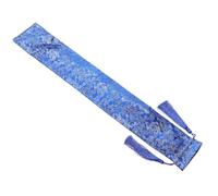 VALICLUD Mahjong Pusher Protector Drawstring Bag 62Cm X 10Cm Thickened Blue Pattern Cloth Rack Sleeve for American Mahjong Rack Holder Gaming Accessories