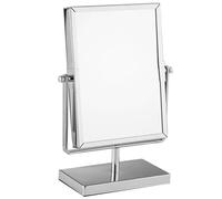 VALICLUD Makeup Mirror, Bathroom Double-sided for 3x and with Smooth Swivel Design Metal Frame and Elegant Silver Finish, Vanity Mirror Bedroom for Up-close Grooming