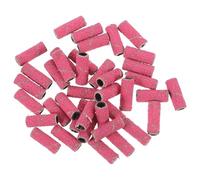VALICLUD Manicure Nail Sanding Bands 50 Pcs Assorted Grit Mini Rings for Acrylic Nail Grinding and Gel Polish Removal