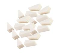 VALICLUD Manicure Sponge and Puff Sponge 40Pcs Triangle Small Wedges Makeup for Precise Nail Art Application and Face Powder Blending Beauty Tool