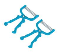 VALICLUD Manual Facial Hair Remover Effective Hair Epilator the Root for Beauty Use 2pcs Set with Stainless Steel and Abs Material