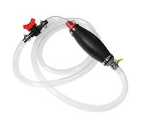 VALICLUD Manual Hand Siphon Pump with Hose for Gasoline and Water Transfer Portable Emergency Fuel Extractor for Cars Compact Rubber Hand Pump with Switch for Oil Drainage