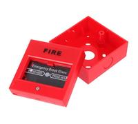 VALICLUD Manual Resettable Emergency Call Point Fire Alarm Button Red with Key Reset Emergency Stop Push Button Switch for Industrial Fire Safety and Quick Response