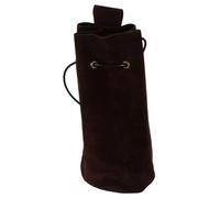 VALICLUD Medieval Drawstring Pouch Stylish Bucket Bag for Cosplay Role-Playing Versatile Waist Pack for Festivals Costumes Durable Deep Brown Design for Men Women