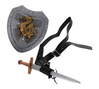 VALICLUD Medieval Knight Costume Lightweight Viking Cosplay Accessories with Renaissance Sword Belt and Solid for Men Pirate and Larp Outfits