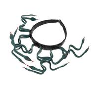 VALICLUD Medusa Snake Headpiece Deep Green Lightweight Halloween Cosplay Headband for Women Party Decorative Horror Hair Hoop Egyptian Costume Accessory