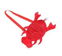 VALICLUD Mesh Beach Bag Spacious Shell Shaped Beach Storage for Collecting Seashells and Treasures Quick Drying Airy Design Vibrant Red for Beach and Pool Activities