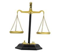VALICLUD Metal Balance Scale Artwork Vintage Table Decor for Home and Office Symbol of Justice and Balance Eye Catching Design for Law Offices and Libraries Metal Showpiece