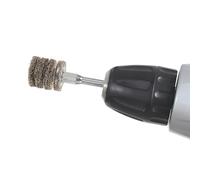 VALICLUD Metal Cleaning Electric Wire Brush Drill Attachment 4-Layer Wire Wheel for Rust Removal Compatible Handheld and Cordless Drills