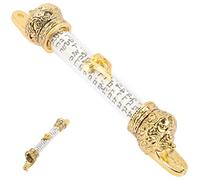 VALICLUD Metal Mezuzah Jewish Door Decoration Vintage Design Religious Home Blessing Compact for Easy Storage Metal Material for Jewish Homes