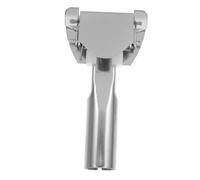 VALICLUD Metal Mop Rod Clip Chrome Replacement for Commercial Cleaning Rods Easy to Install Mop Handle Clip Compatible with Various Broom Poles Secure Hold for Office Mall Hotel Floor