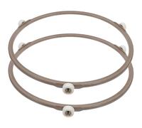 VALICLUD Microwave Oven Turntable Rings Plastic Support Replacement 2pcs for Stand Wheel round Oven Tray Holder Suitable for Home Use