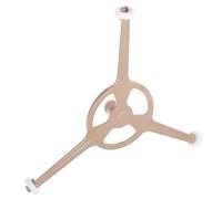 VALICLUD Microwave Turntable Ring Triple Arm Tripod Holder Brown Pvc Roller Stand Improving Cooking Efficiency Even Heating for Microwave Oven Turntable Plate