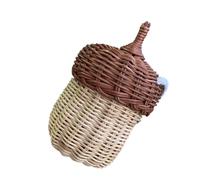 VALICLUD Mini Crossbody Woven Bag for Natural Rattan Handwoven Mini Handbag Photo Prop Practical Boys Creative Portable Fashion Accessory