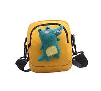 VALICLUD Mini Dinosaur Canvas Bag for Boys and Girls Crossbody Bag Storage for Phone Wallet Cards for Girls