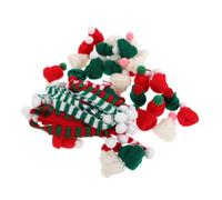 VALICLUD Mini Knitting Hat Scarf Set and Dolls Beverage Bottles | Knitted Miniature Style, Home and DIY Craft Use, Festive Atmosphere, 10 Styles with Each