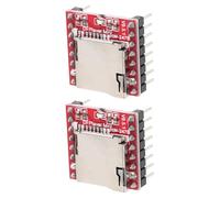 VALICLUD Mini Mp3 Player Module Compact Audio Board with Adjustable Volume 2pcs Red Compatible with Microsd/Card for DIY Electronic Audio Projects