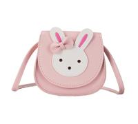 VALICLUD Mini Shoulder Bag for Girls Cute Pink Rabbit Shape Pu Leather Lightweight Crossbody Bag for Shopping and Beach Use in Summer