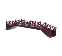 VALICLUD Miniature Chinese Style Simulation Bridge for Micro Landscape Decor Plastic Fade Resistant Garden Decoration Bridge with Faux Mountain Design Elegant Bonsai and Fairy Garden