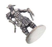 VALICLUD Miniature Japanese Bushido Warrior Statue Cupronickel Samurai Figurine Collectible Medieval Soldier Sculpture for Home Office Desktop Decor