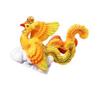VALICLUD Miniature Resin Phoenix Animal Figurine for Cake Decoration Sturdy Material Funny Gesture Micro Landscape Ornament for Birthday Shower Indoor Outdoor Use