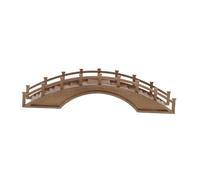 VALICLUD Miniature Wood Arch Bridge Long Antique Style for Fairy Garden Bonsai Terrarium Decor Sturdy Wooden Micro Landscape Ornament Vintage Classic DIY Rockery Fish Tank Accessory
