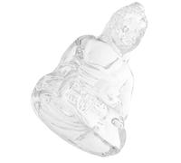 VALICLUD Minimalist Crystal Buddha Statue Small Sitting Sculpture for Desk Entryway Robust Crystal Enhancing Tranquil Ambiance Auspicious Home Decor Ornament for Meditation and Zen Spaces