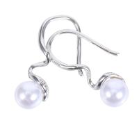 VALICLUD Minimalist Geometric Pearl Earrings for Women Unique Plastic Pearl Drop Jewelry Sophisticated Dangle Design for Everyday Elegance and Special Occasions