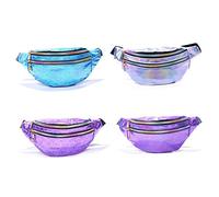VALICLUD Mirror Sequin Waist Bag for Women Sequin Bum Bag Multiple Compartments Outdoor Waist Pouch Fashionable Ladies