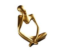 VALICLUD Modern Abstract Thinker Statue Resin Sculpture Decorative Art Ornament for Home Office Desktop Display Unique Smooth Surface Office and Living Decor