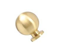 VALICLUD Modern Brass Cabinet Knob Solid Round Dresser Pull Wardrobe Handle for Bedroom Classic and Elegant Design Suitable for Contemporary and Traditional Furniture