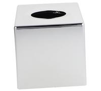 VALICLUD Modern Chrome Tissue Box Cover Elegant Napkin Organizer for Home Car Material Easy Replace Design Decorative Holder for Facial Tissues Napkins