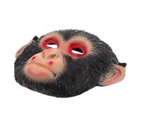 VALICLUD Monkey Mask Full Head Soft PU Animal Face Mask for Halloween Costume Party Lightweight Fit for Adults and Teens Realistic Cosplay Accessory for Carnival and Masquerade