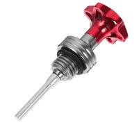 VALICLUD Motorcycle Oil Cap Aluminum Alloy Engine Oil Level Measuring Gauge Easy Installation for Red Motorbikes and Scooters