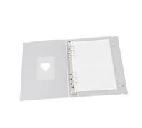 VALICLUD Multi Function Portable Photo Album Frosted Loose Leaf Picture Book with Dual Horizontal Pockets for Photos Postcards Cards Preservation and Display