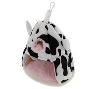 VALICLUD Multi-layer Cotton Hamster Nest Bed, Warm Small Pet Resting House with Double-layer Cow Print Cotton, Suitable for Winter Use and Small Animals