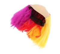 VALICLUD Multicolor Fluffy Clown Wig for Halloween and Carnival Colorful Wigs for Men and Women Performance-ready Costume Hairpiece for Dj Events Role Play Theatrical Plays and Bar Parties