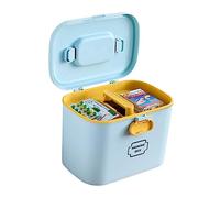 VALICLUD Multifunctional Medicine Storage Container Box with Handle Environmental Friendly Material Compartmentalized Design for Private Medicine Portable Emergency Kit Organizer for Home